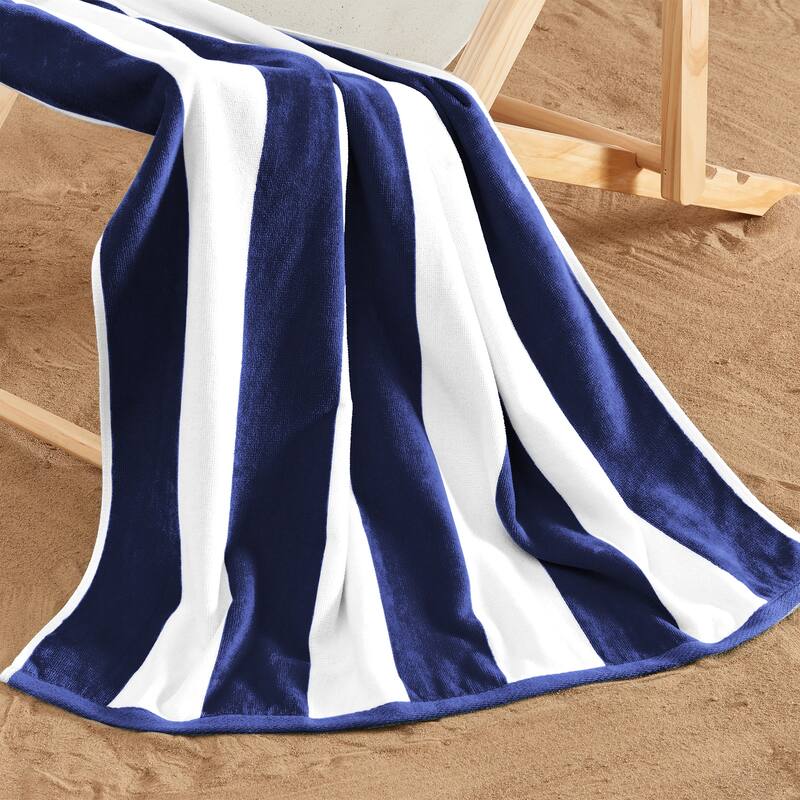 Linery & Co. Cotton Stripe Beach Towel, 4 Pack - 30" x 60"