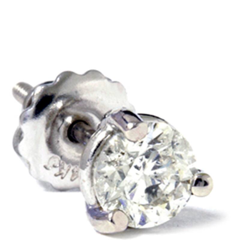 1/2ct Martini Diamond Stud White Gold
