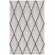 preview thumbnail 5 of 9, SAFAVIEH Handmade Marbella Theres Boho Trellis Wool & Viscose Rug 3' x 5' - Black/Ivory - Rectangle