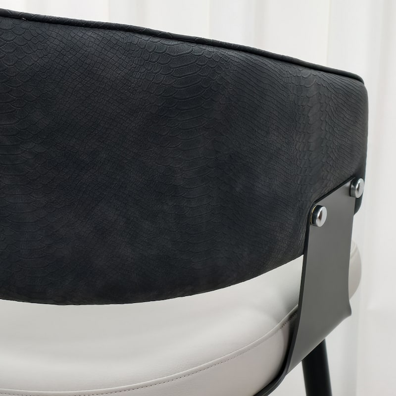 Dining Chairs Set Microfiber Leather Kitchen Dining Chairs Upholstered Padded Wide Seat