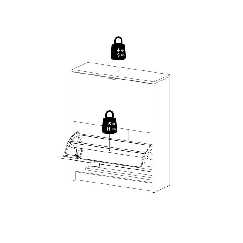 Porch & Den Cambria 2-drawer Shoe Cabinet