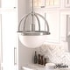 preview thumbnail 1 of 7, Hunter Wedgefield 1 Light Pendant - Kitchen Island, Dining Room, Bedroom - Contemporary, Transitional Brushed Nickel