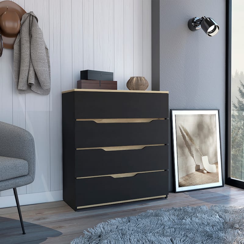 Four Drawers Dresser with Superior Top