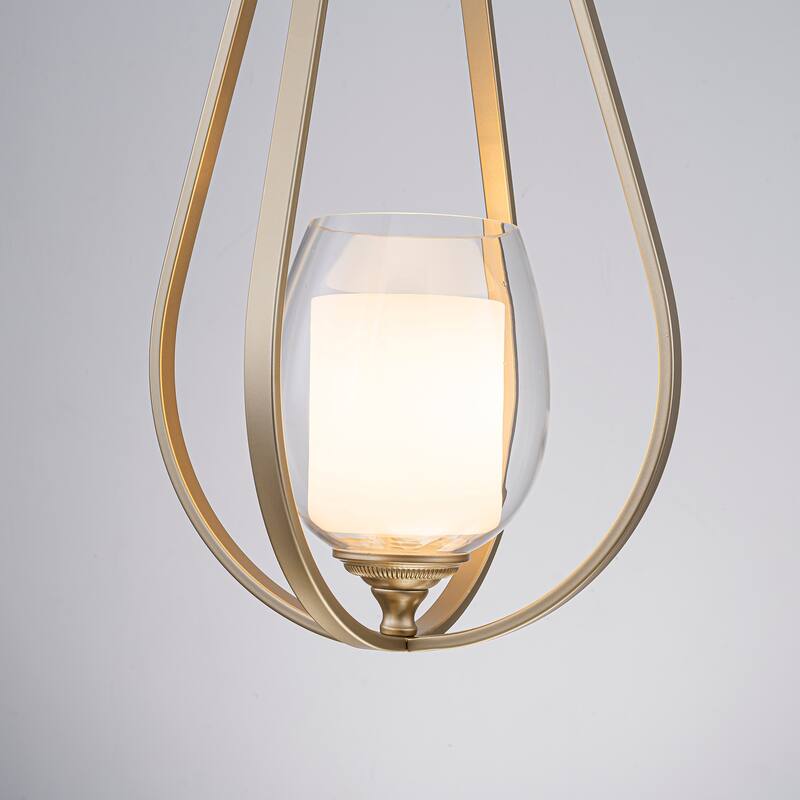 Dawana 1-Light Modern Pendant Light with Jute Accents - 27 in. Tall