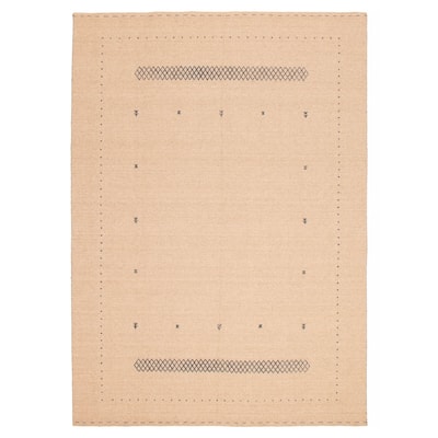 Kashkuli Gabbeh Tan Rug 7'11" x 11'1" - 7'11 x 11'1