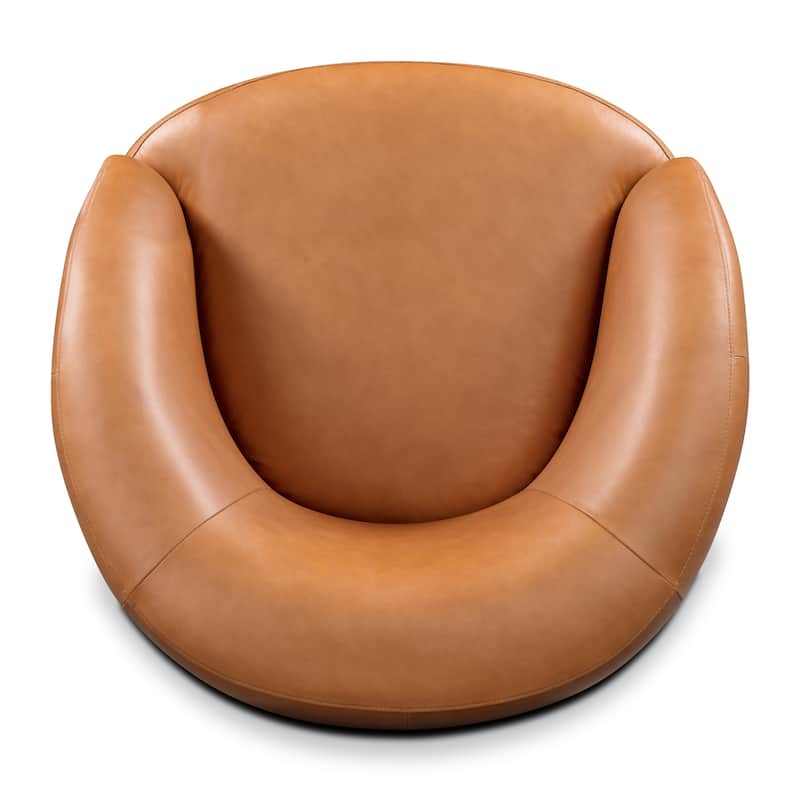 Poly and Bark Alma Swivel Chair - Genuine Italian Leather