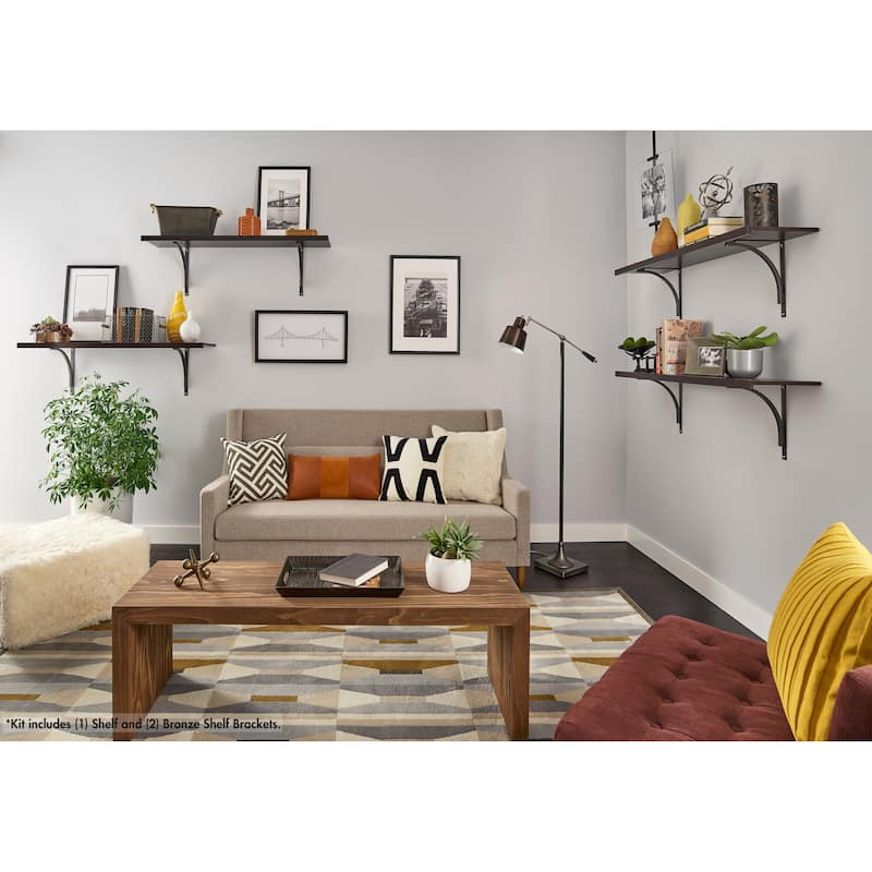 ClosetMaid Premium Wood 48" W x 12" D Solid Shelf Kit