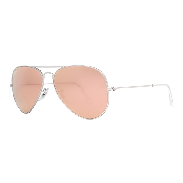 Ray Ban RB 3025 019/Z2 58mm Silver Copper/Pink Flash Lens Aviator Sunglasses - 58mm-14mm-135mm