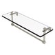 preview thumbnail 57 of 55, Allied Brass 16 Inch Glass Vanity Shelf with Integrated Towel Bar