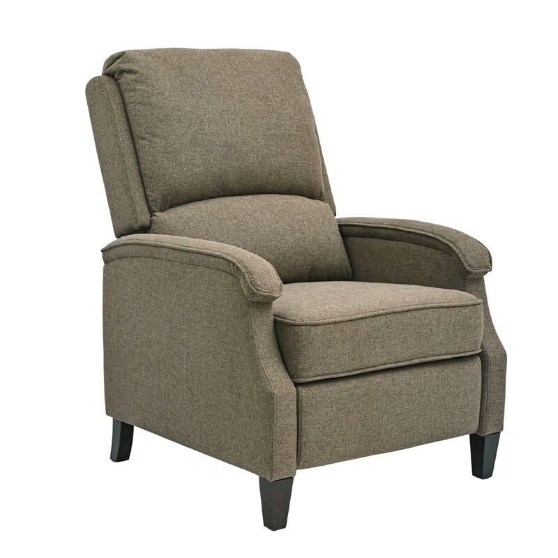 Push-Back Upholstered Recliner with Thickened Seat Cushion Backrest