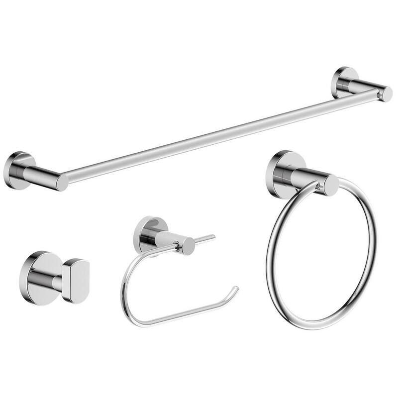 Symmons Dia Bathroom Hardware Set - Includes Towel Bar, Robe Hook, - Polished Chrome