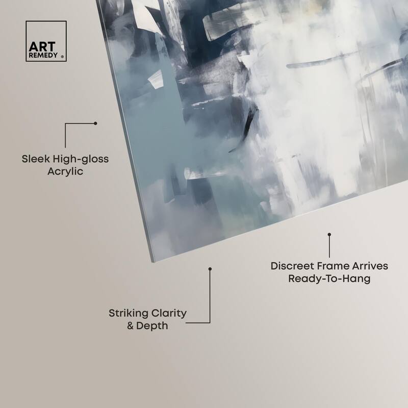 Enigma of Blue Acrylic by Art Remedy, Ready to Hang