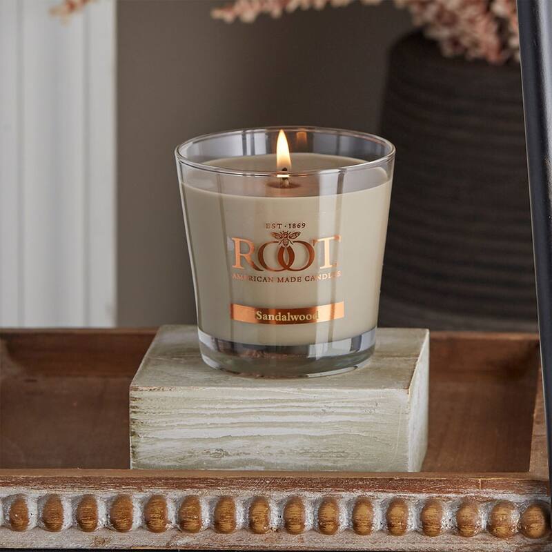 ROOT Candles Sandalwood Scented 6.3 oz Small Veriglass Jar