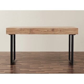 Glide Modern 3-drawer Wood and Metal Office Desk, 58-inches wide
