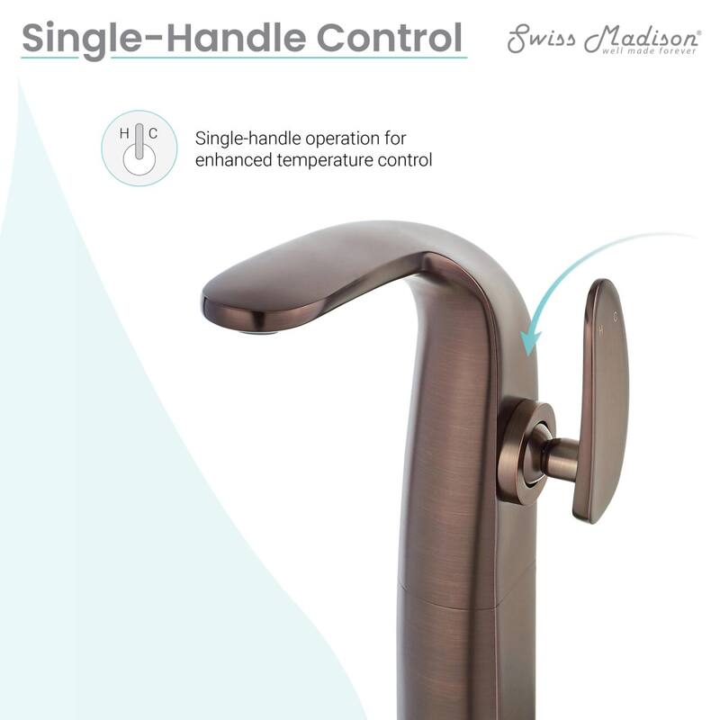 Chateau Single Hole Single-Handle High Arc Bathroom Faucet