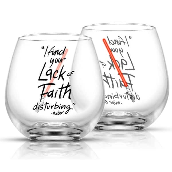 slide 2 of 23, Star Wars New Hope Lightsaber Stemless Drinking Glass-15 oz-Set of 2 - 15 oz