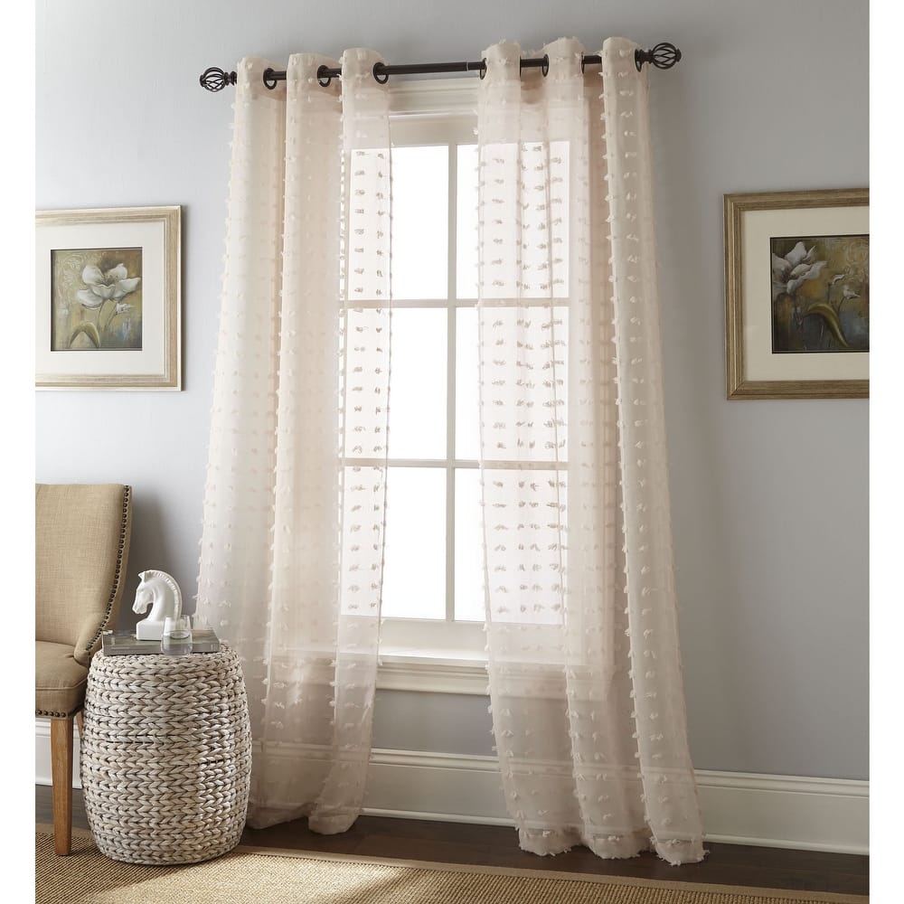 Grand Avenue Payton Solid Grommet-Top, Curtain Panel Pair