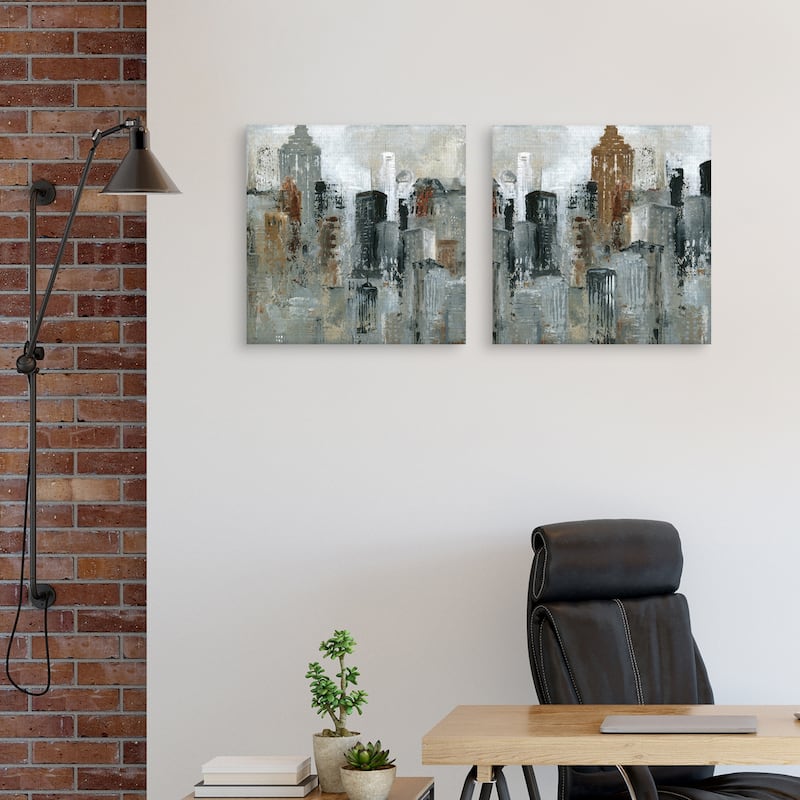Lights of the City I & II by Carol Robinson Canvas Art PrintS