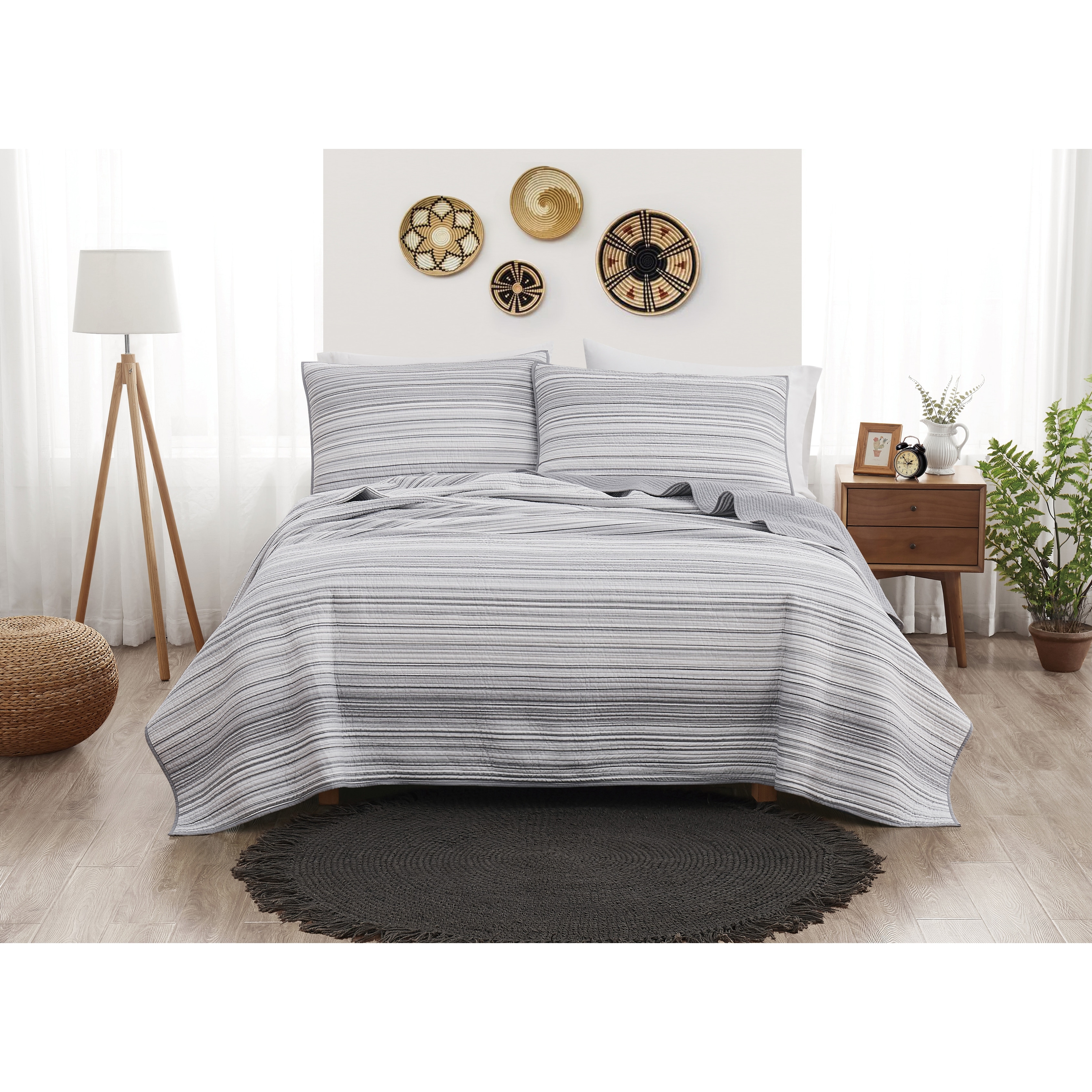 Grey Striped Quilts and Bedspreads - Bed Bath & Beyond