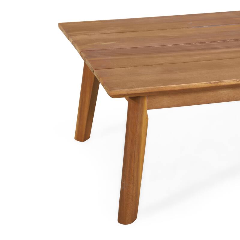 Ellendale Outdoor Acacia Wood Outdoor Loveseat and Coffee Table Set by Christopher Knight Home