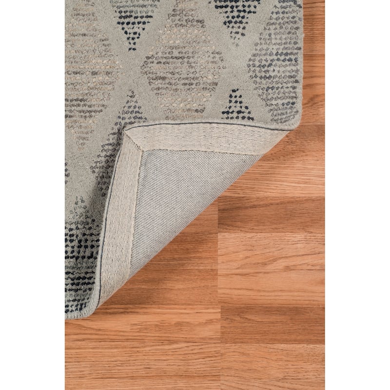 Magi Waverly Modern Diamond Hand-Tufted Wool Area Rug