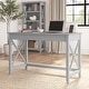 preview thumbnail 20 of 49, Key West 48W Writing Desk by Bush Furniture Cape Cod Gray
