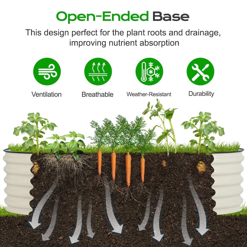 Aoodor Maximum 5' x 3.5' Multiple Combination Raised Garden Bed - N/A