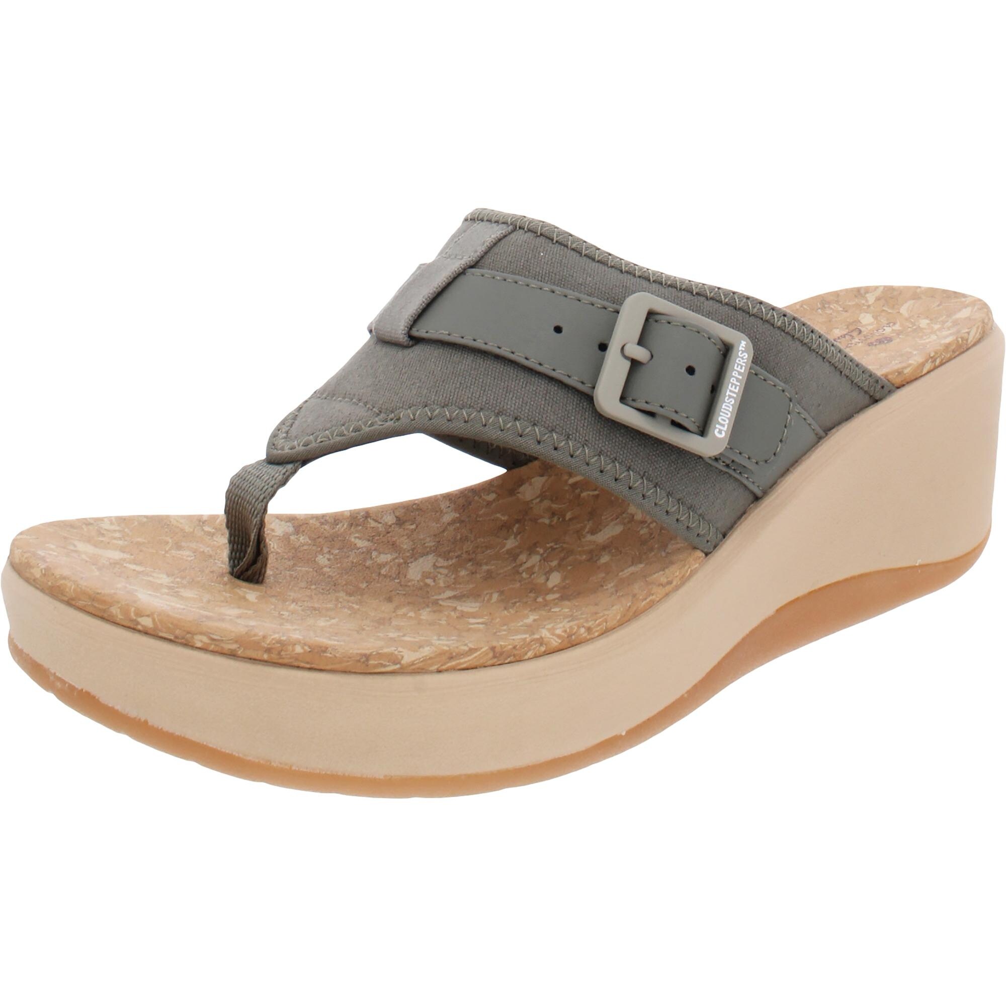 clarks cloud flip flops