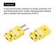 High Temperature Connectors MECCANIXITY T Type Thermocouple Connectors - High Temp 200°C Male Female Plugs 3 Set T Wire Connector