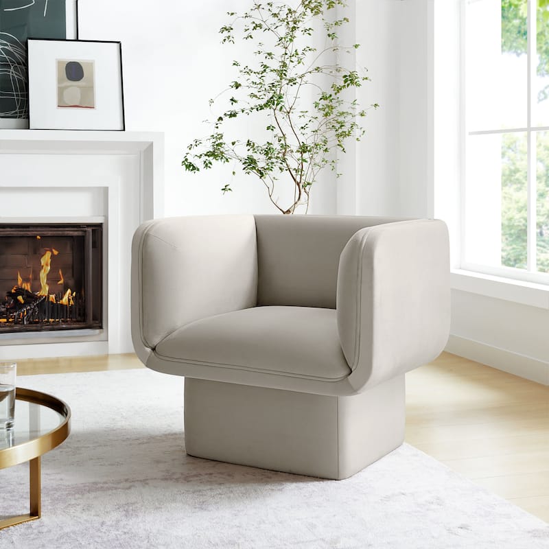 Tate Performance Velvet Accent Chair