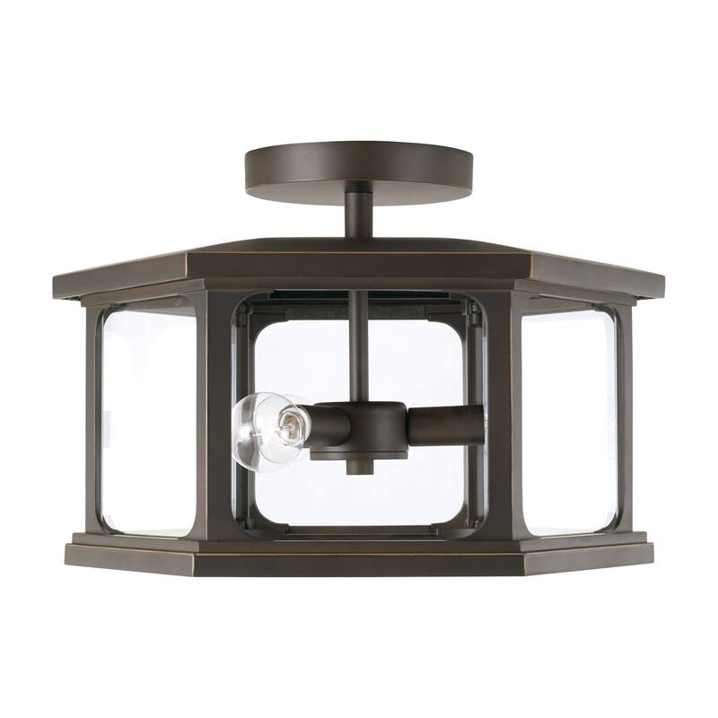 Walton 3-light Outdoor Semi-Flush Mount