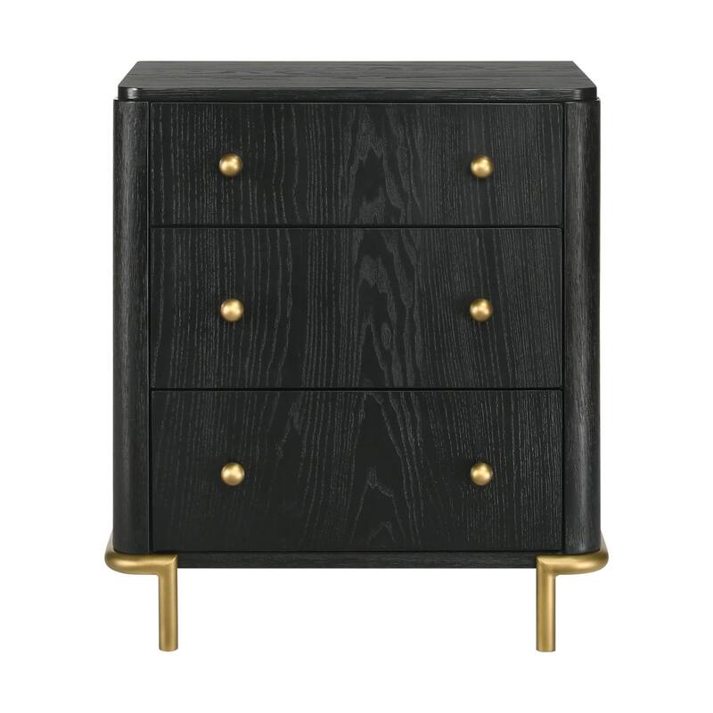 Anser Black and Natural 4-piece Bedroom Set