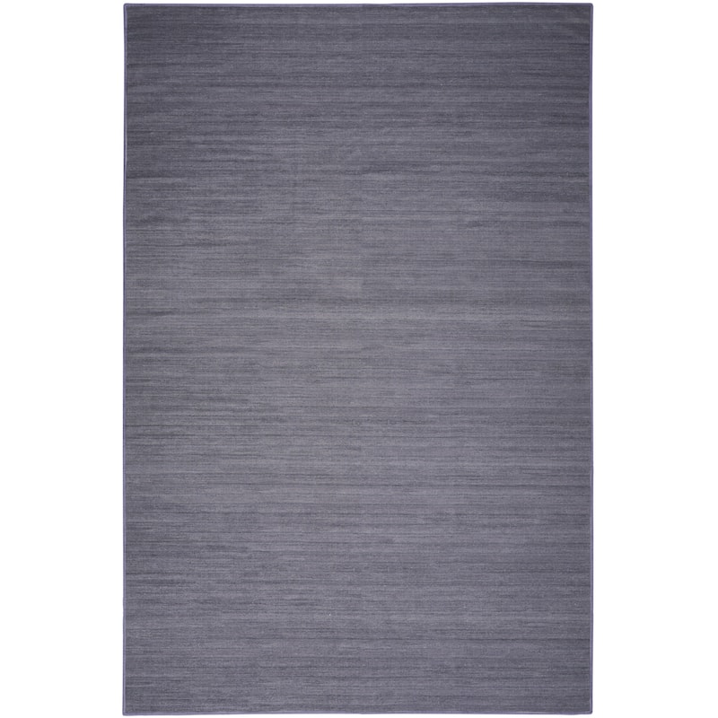 Nourison Washable Essentials Indoor Solid Area Rug - 4' x 6' - Navy