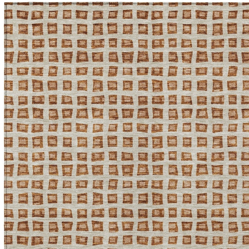 HomeRoots Geometric Transitional Rectangle Outdoor Rug