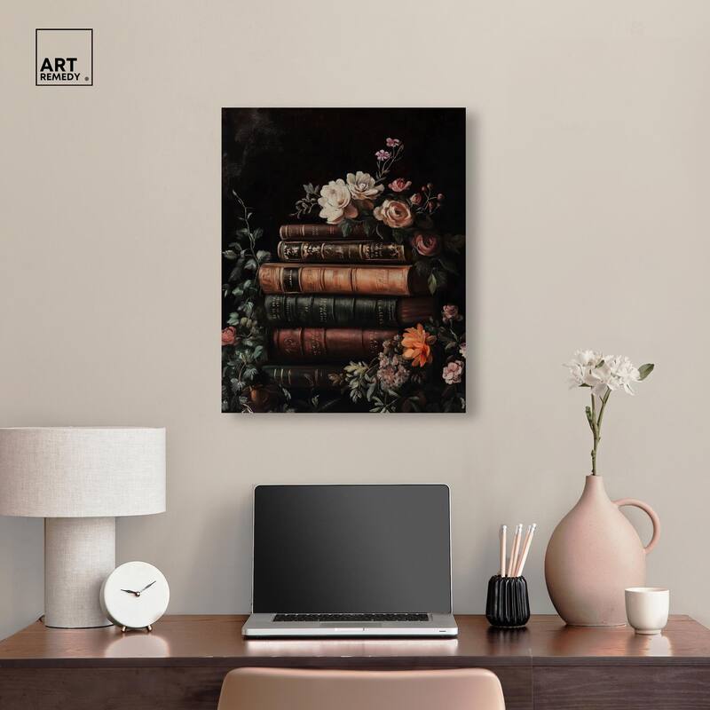 Stacked Wisdom Canvas by Art Remedy, Gallery Wrapped