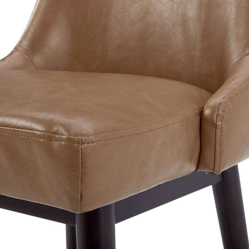 Spruce & Spring Hazel Upholstered Counter Height Swivel Barstool with Back