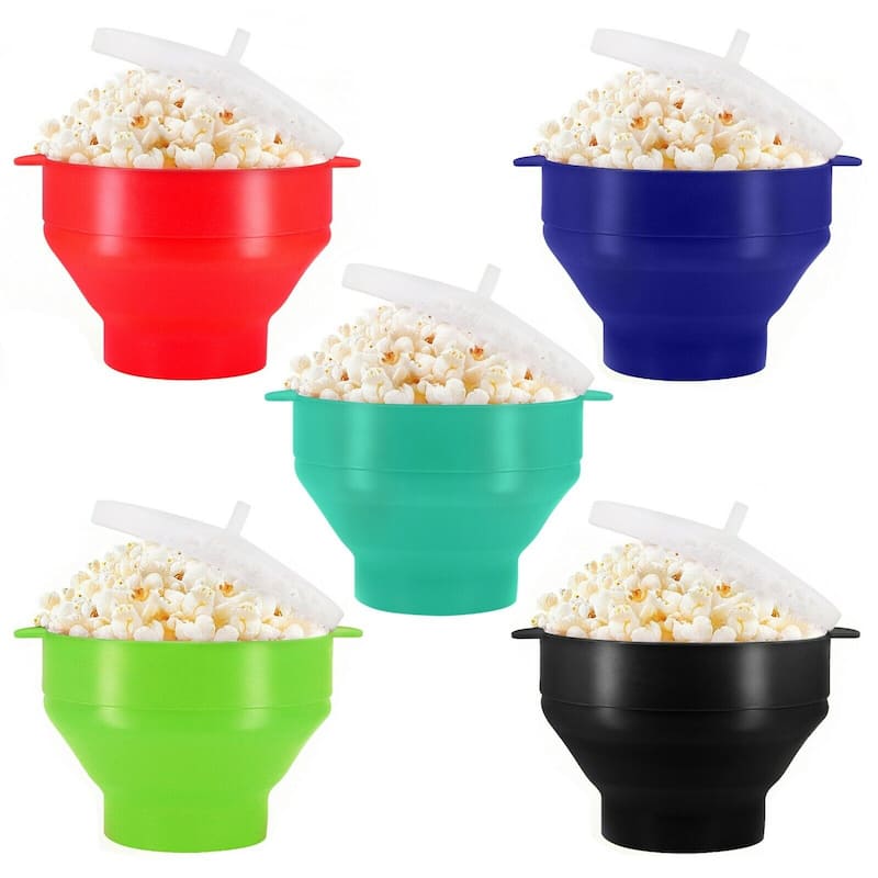 Collapsible Silicone Microwave Popcorn Popper Dishwasher Safe On Sale
