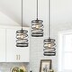 preview thumbnail 1 of 17, The Gray Barn Farmhouse Rustic 1-Light Dimmable Pendant Lights for Kitchen Island