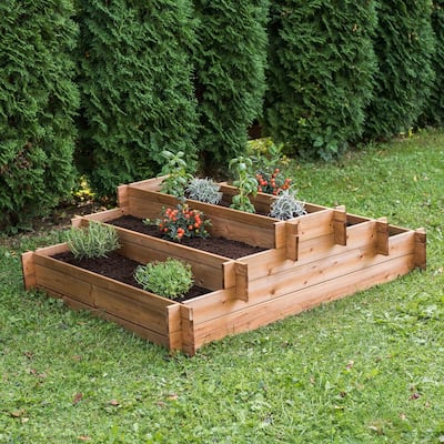 Wooden Garden On-Ground Raised Beds