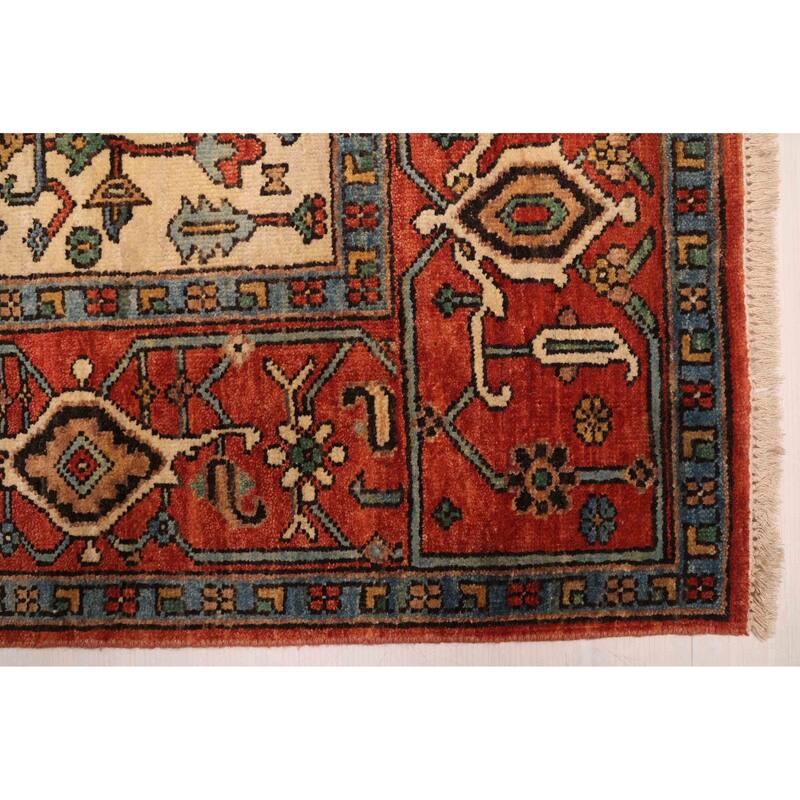 ECARPETGALLERY Hand-knotted Jules Sultane Dark Copper Wool Rug - 8'0 x 9'11