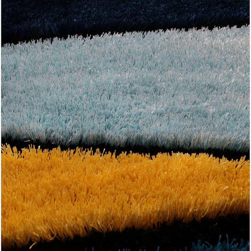 Soft Pile Hand Tufted Shag Indoor Area Rug（24" x 36"） - 2' x 3' Oval
