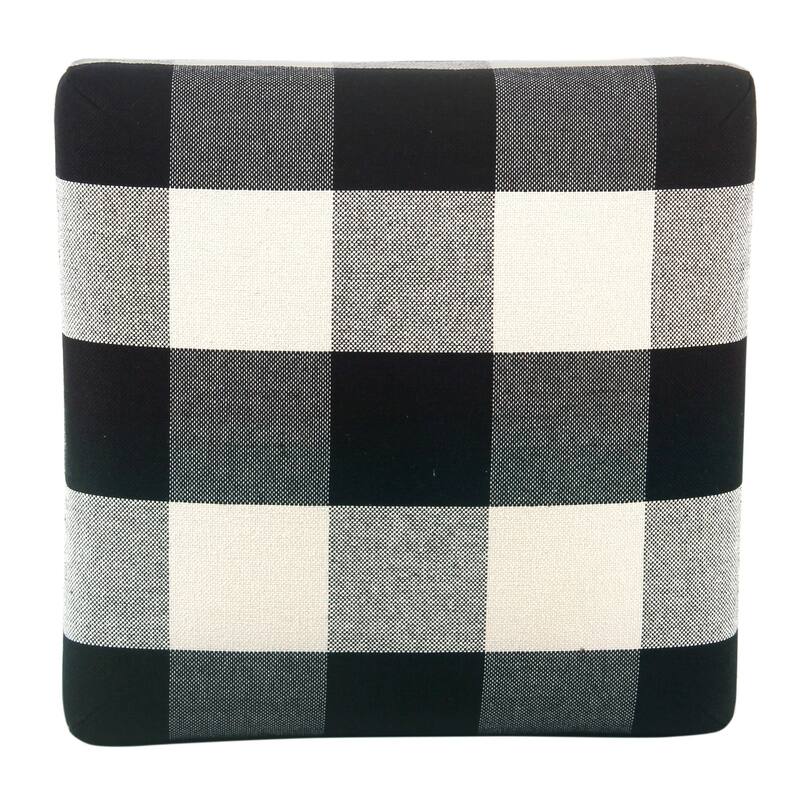 HomePop Square 24" Counter Stool - Black Plaid - 24 inches