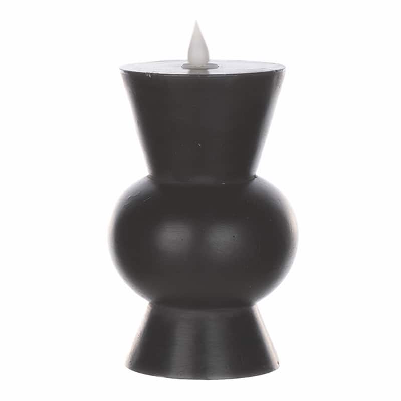 Simplux Designer LED Candle with remote (Set of 2) - Black