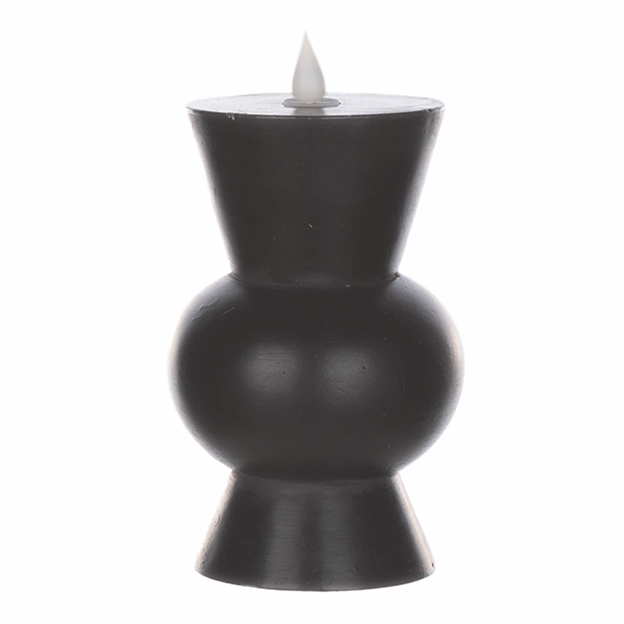 Simplux Designer LED Candle with remote (Set of 2) - Black
