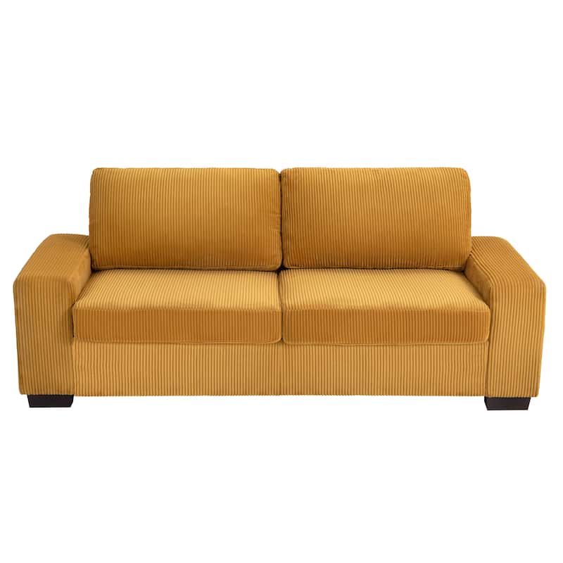 80.1" Wide Linen Corduroy Loveseat Living Room Sofa Couch