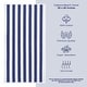 preview thumbnail 27 of 64, American Soft Linen,100% Cotton 4 Pack Beach Towels, 30 x 60 Cabana Striped Pool Towels