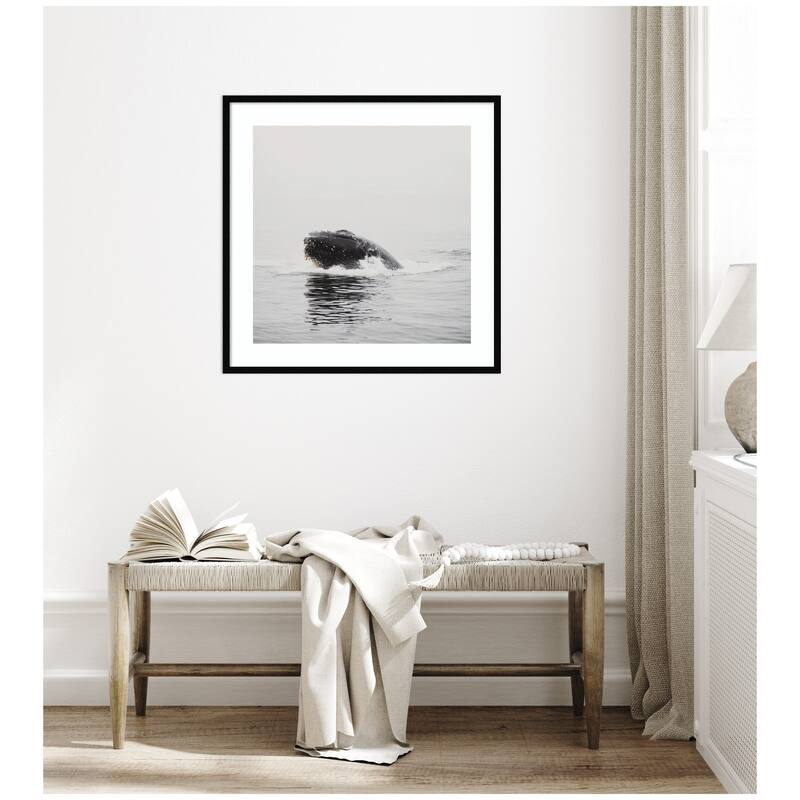 Kate and Laurel Humpback Whale No. 4 by Laura Evans Framed Wall Art Print