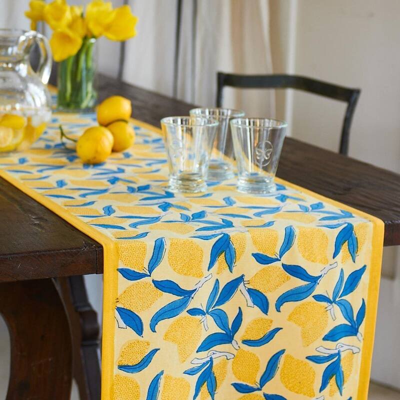 Couleur Nature Lemon Tree Table Runner - 16-inches by 72-inches