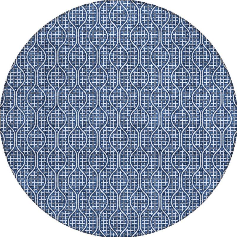HomeRoots Geometric Transitional Rectangle Outdoor Rug