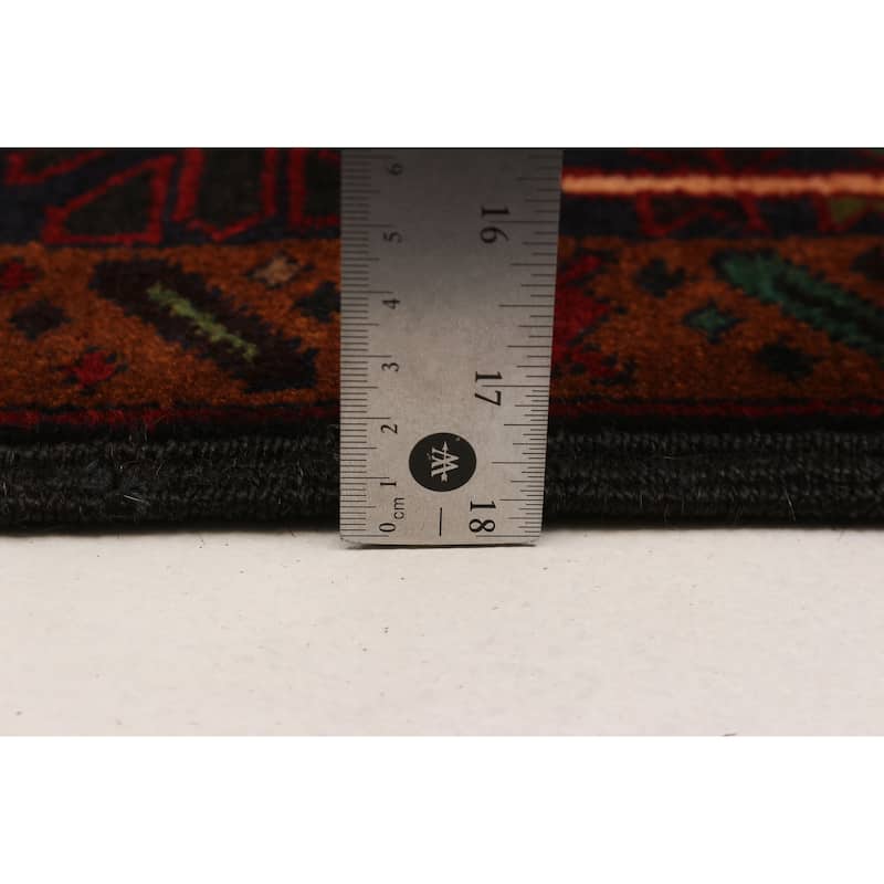Teimani Red Rug 3'10" x 6'9" - 3'10 x 6'9